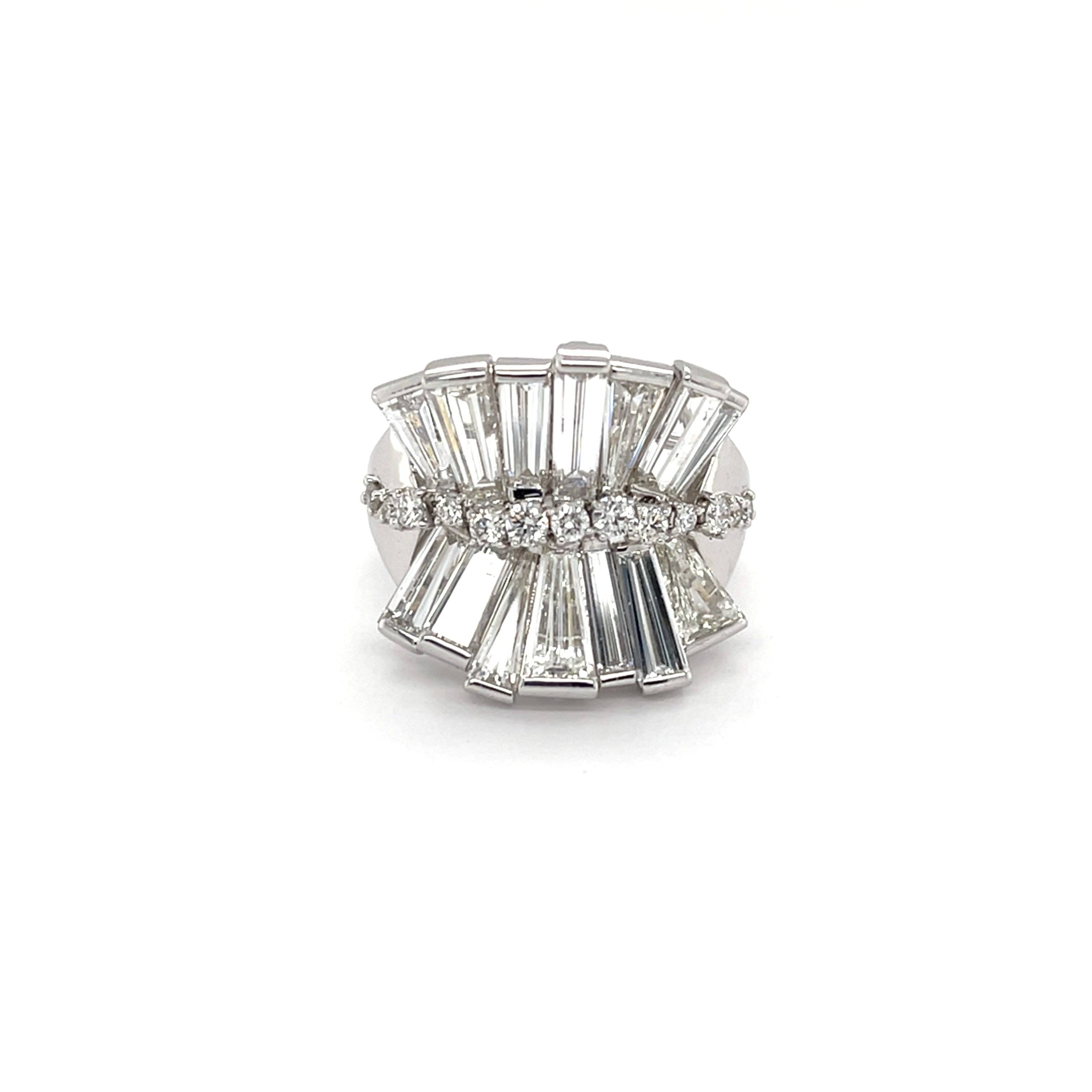 White Cocktail Diamond Ring - K.S. Sze & Sons