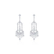 White Diamond Chandelier Earrings - K.S. Sze & Sons