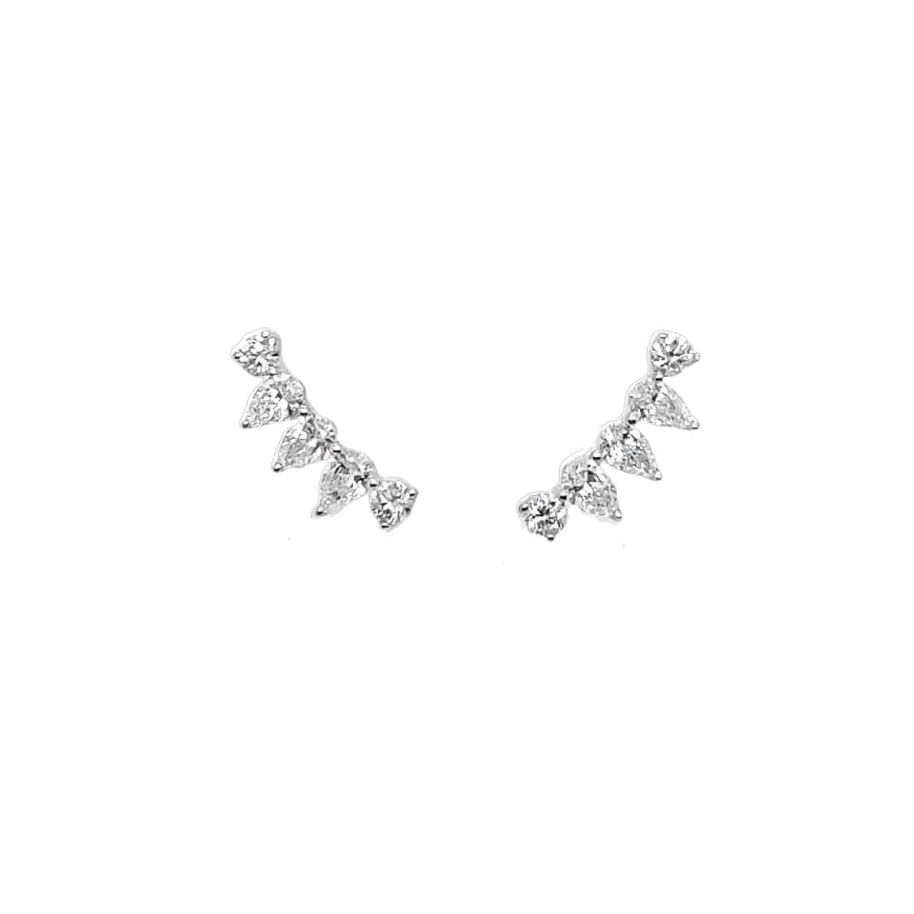 White Diamond Earring - K.S. Sze & Sons