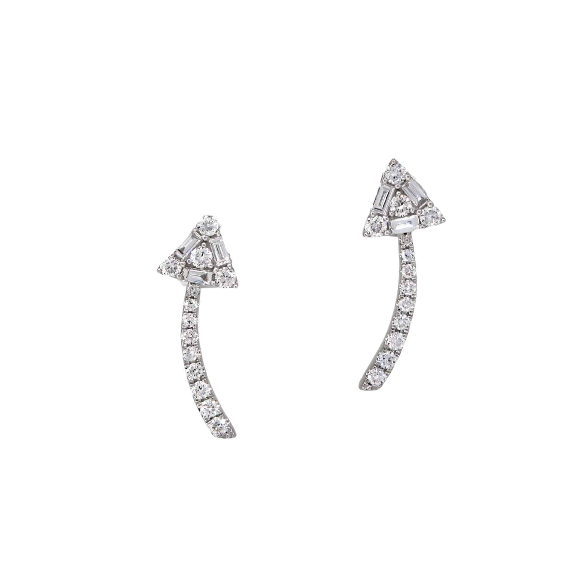 White Diamond Earrings - K.S. Sze & Sons