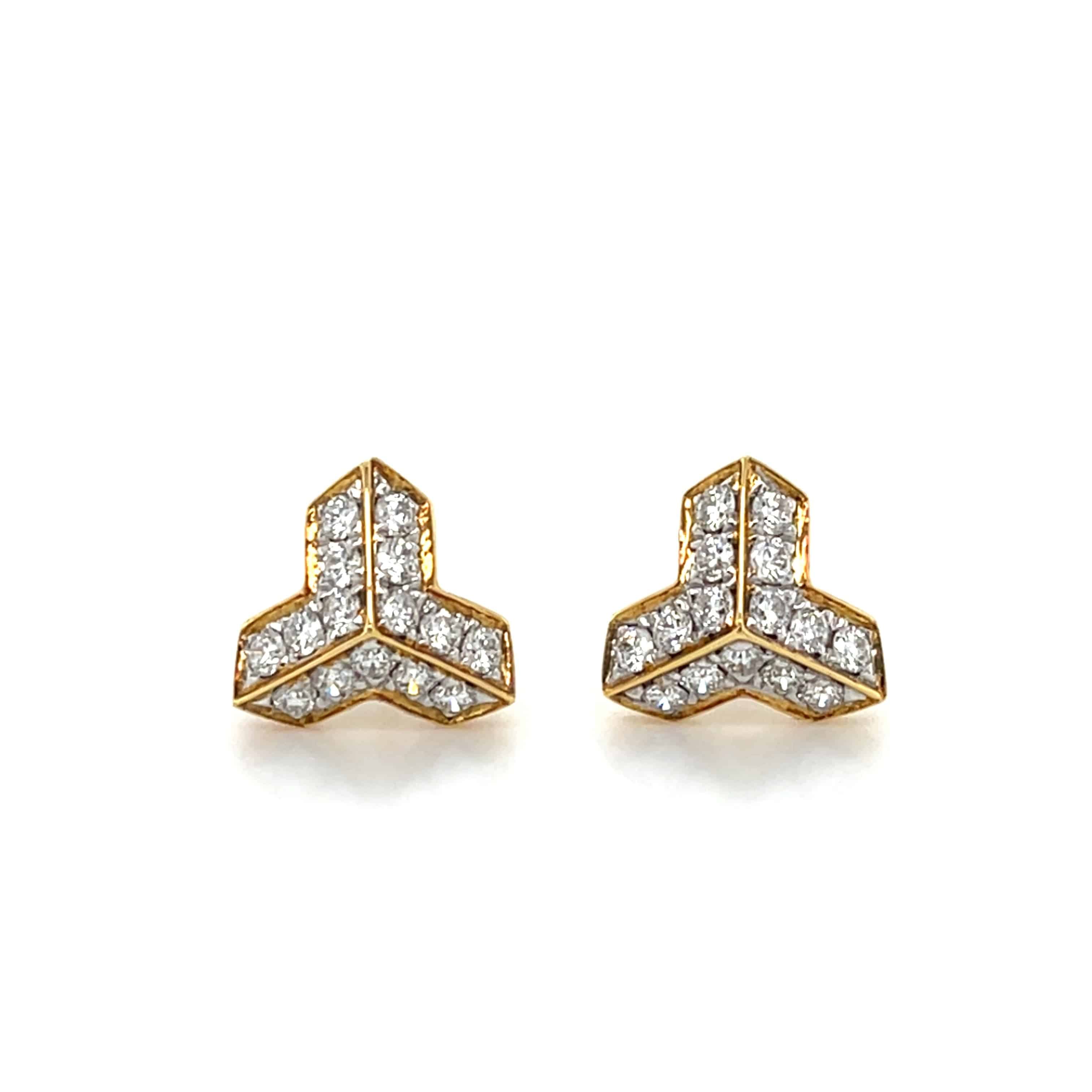 White Diamond Earrings