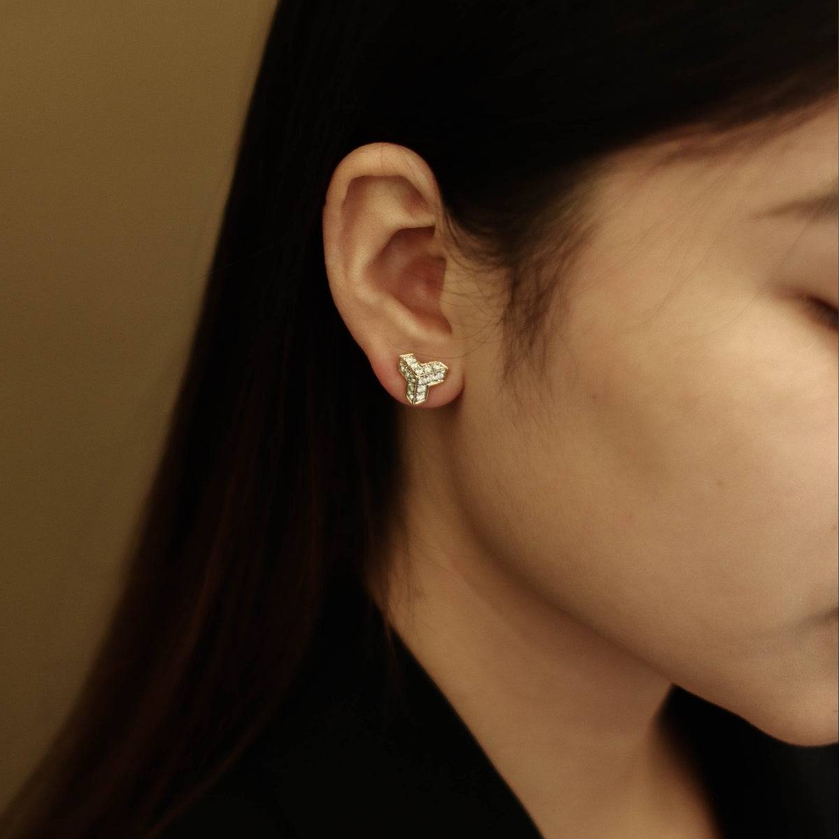 White Diamond Earrings - K.S. Sze & Sons