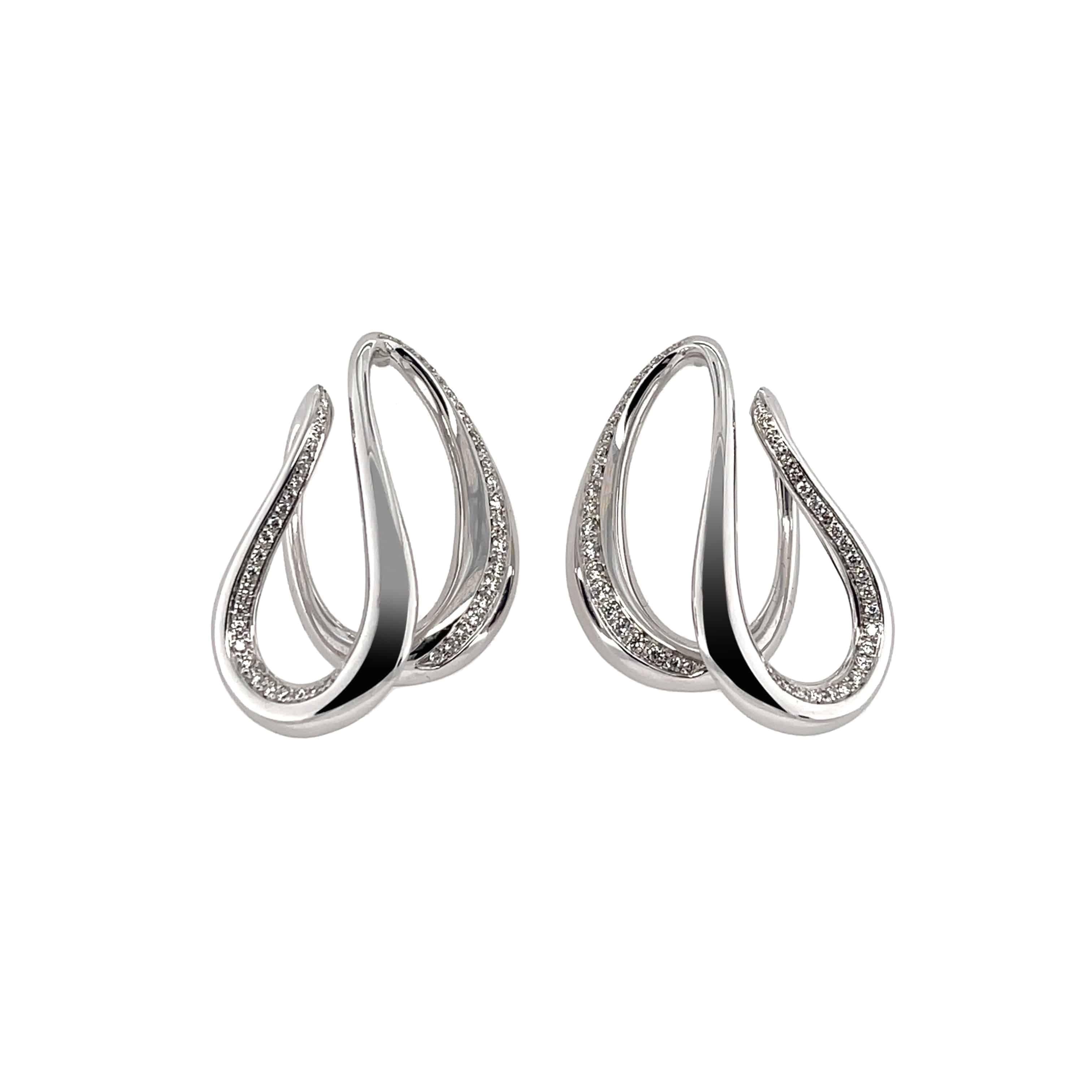 White Diamond Earrings - K.S. Sze & Sons