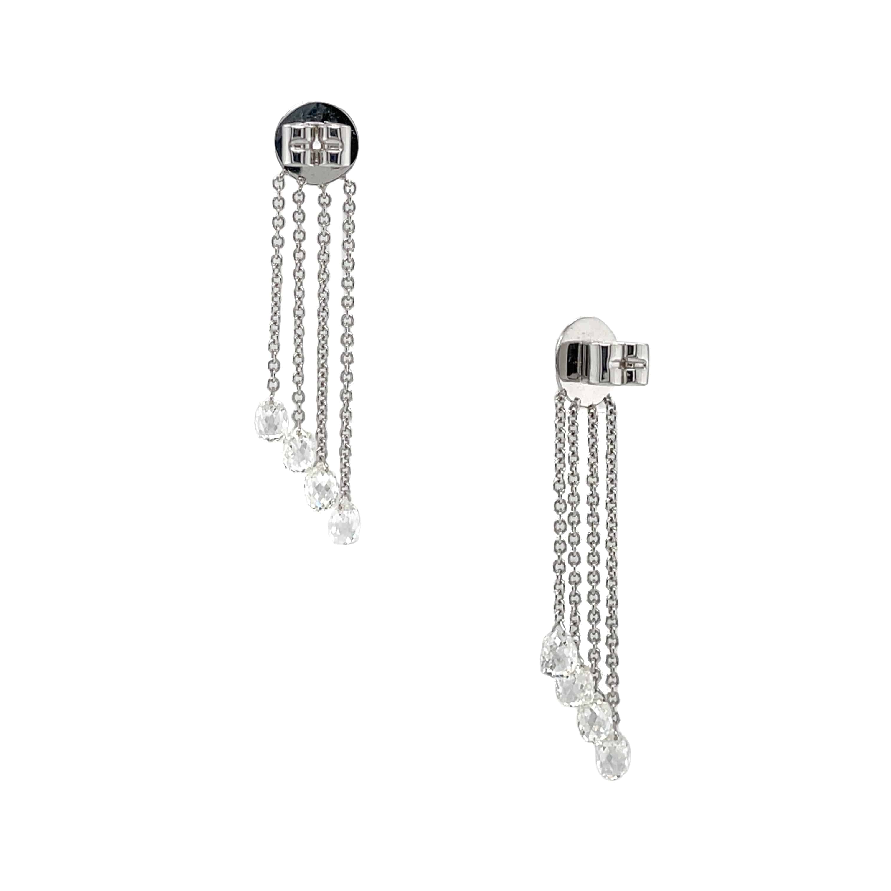 White Diamond Earrings - K.S. Sze & Sons