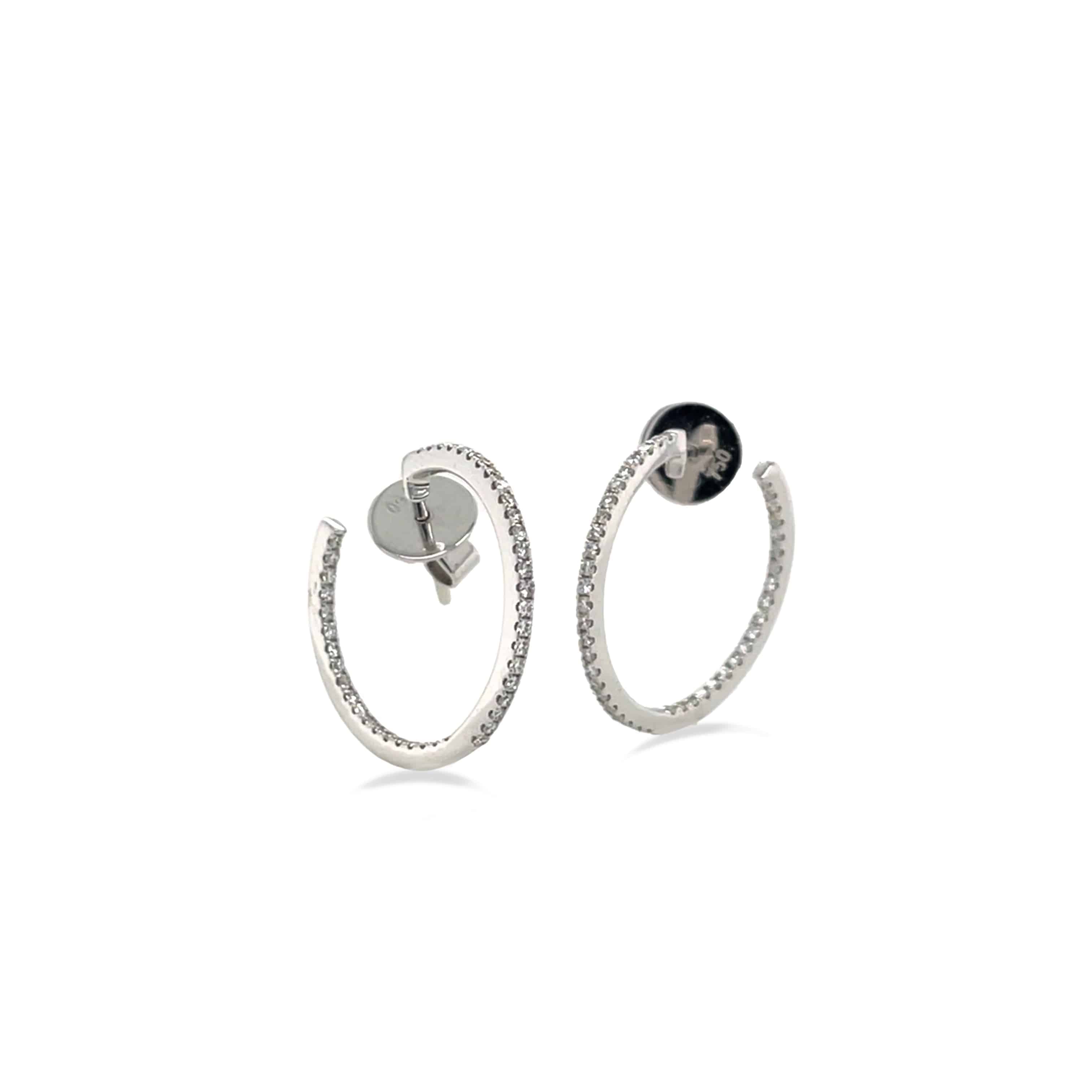 White Diamond Earrings - K.S. Sze & Sons