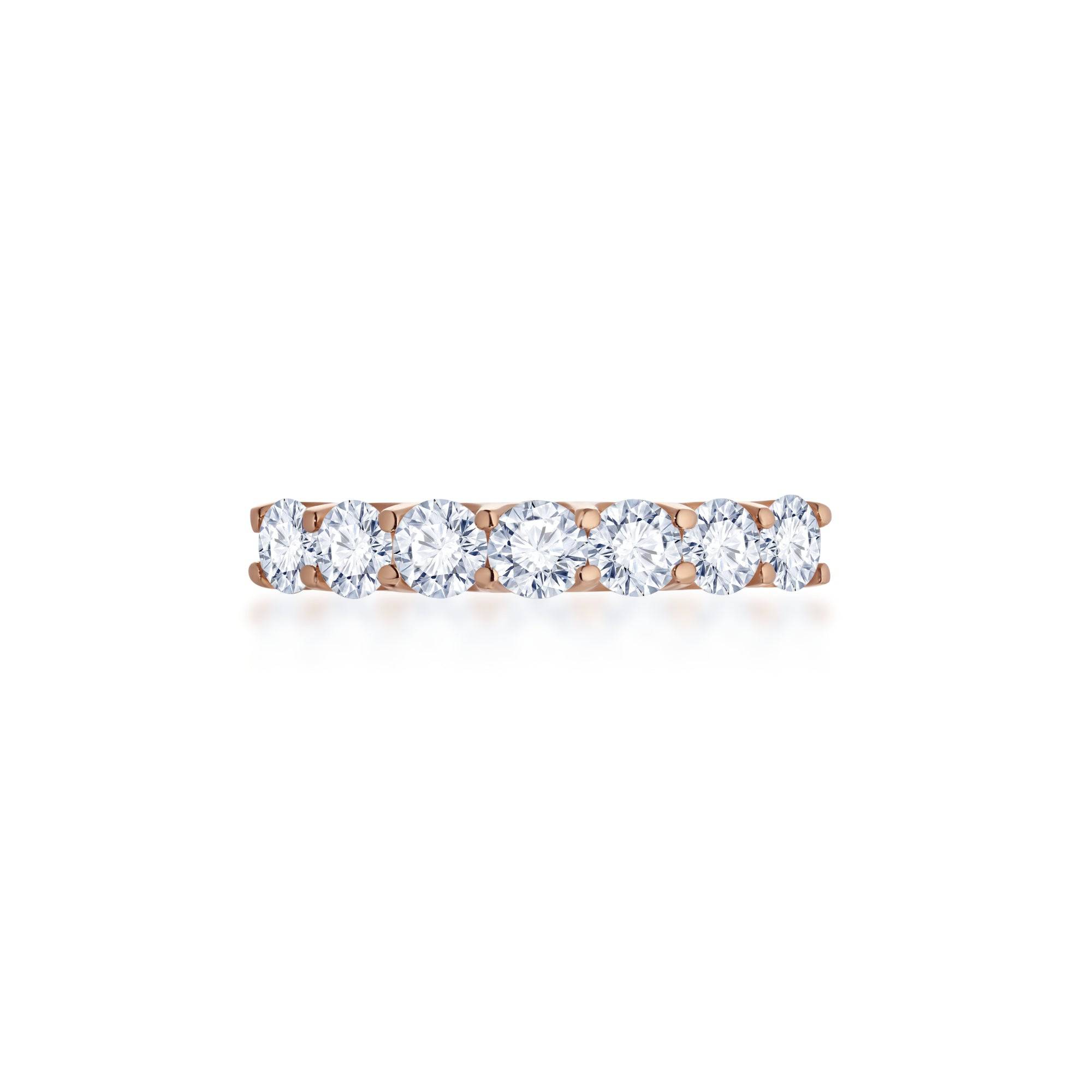 White Diamond Half Eternity Ring