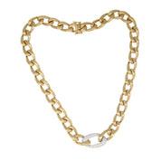 Knotted Diamond Gold Link Necklace - K.S. Sze & Sons