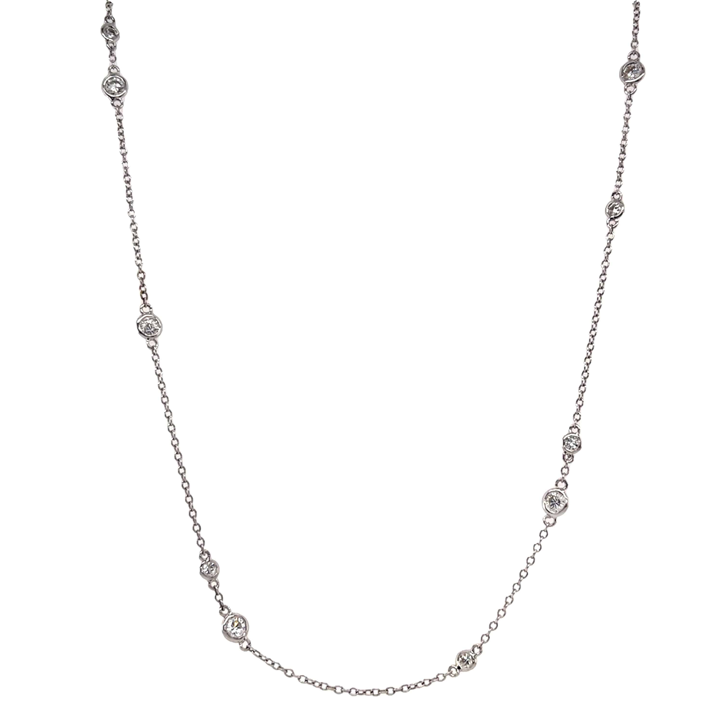 White Diamond Necklace - K.S. Sze & Sons