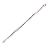 White Diamond Rose Gold Tennis Bracelet