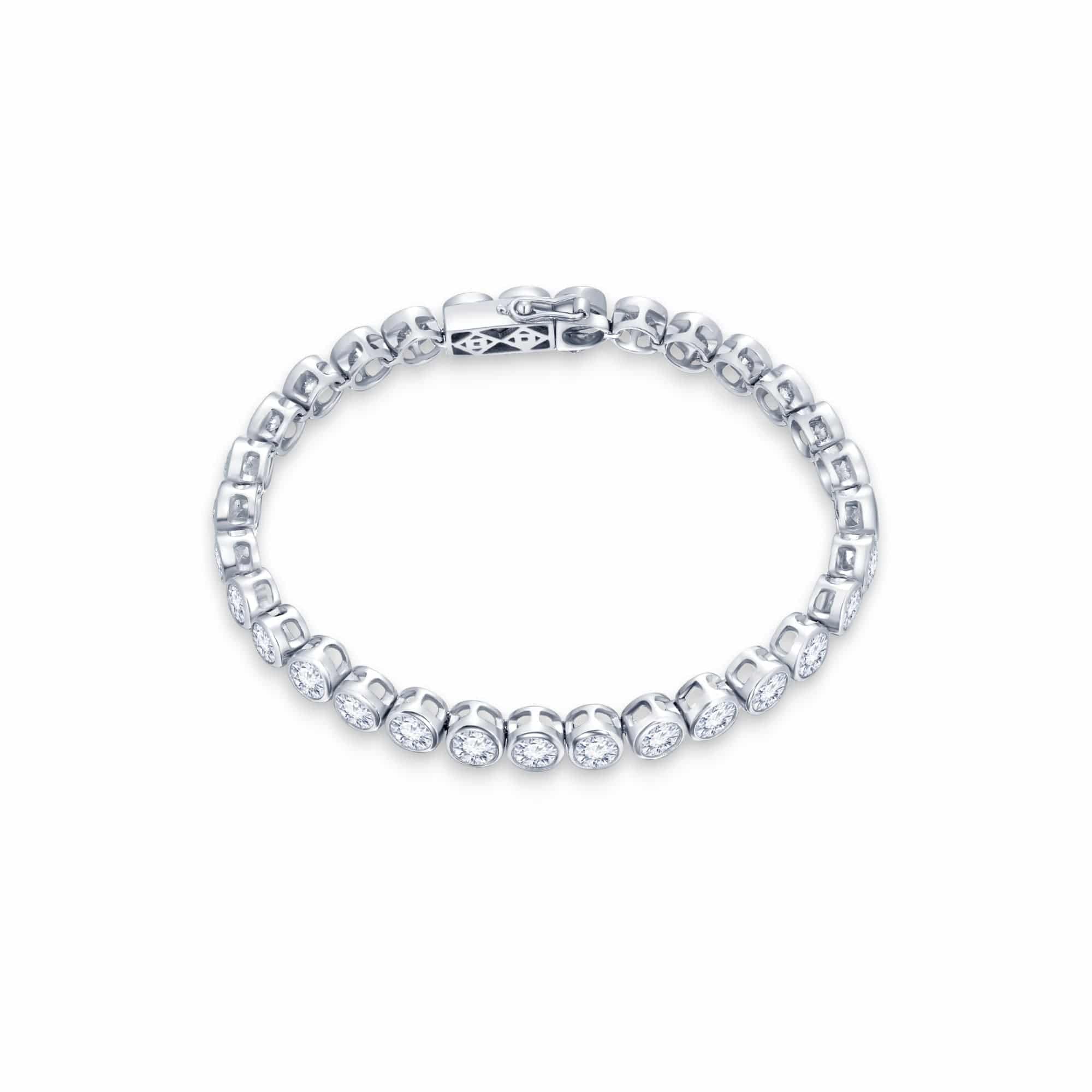 White Diamond Tennis Bracelet - K.S. Sze & Sons