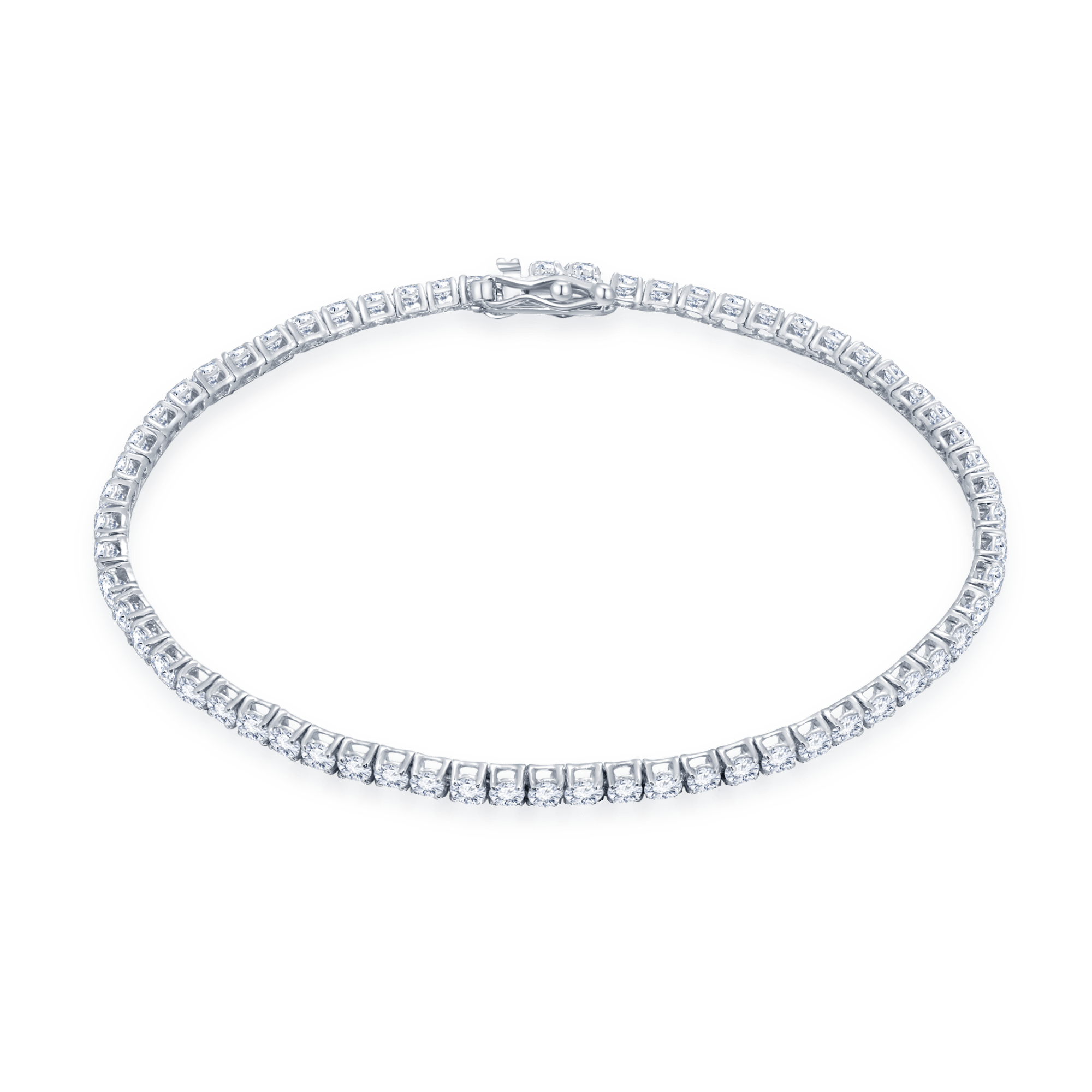 White Diamond Tennis Bracelet - K.S. Sze & Sons