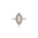 White & Pink Diamond Ring (CGL Certificate)