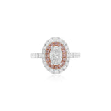 White & Pink Diamond Ring (GIA Certificate)