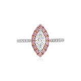 White & Pink Diamond Ring (GIA Certificate)
