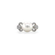 White South Sea Pearl & Diamond Ring - K.S. Sze & Sons