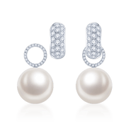 White South Sea Pearl Earrings - K.S. Sze & Sons