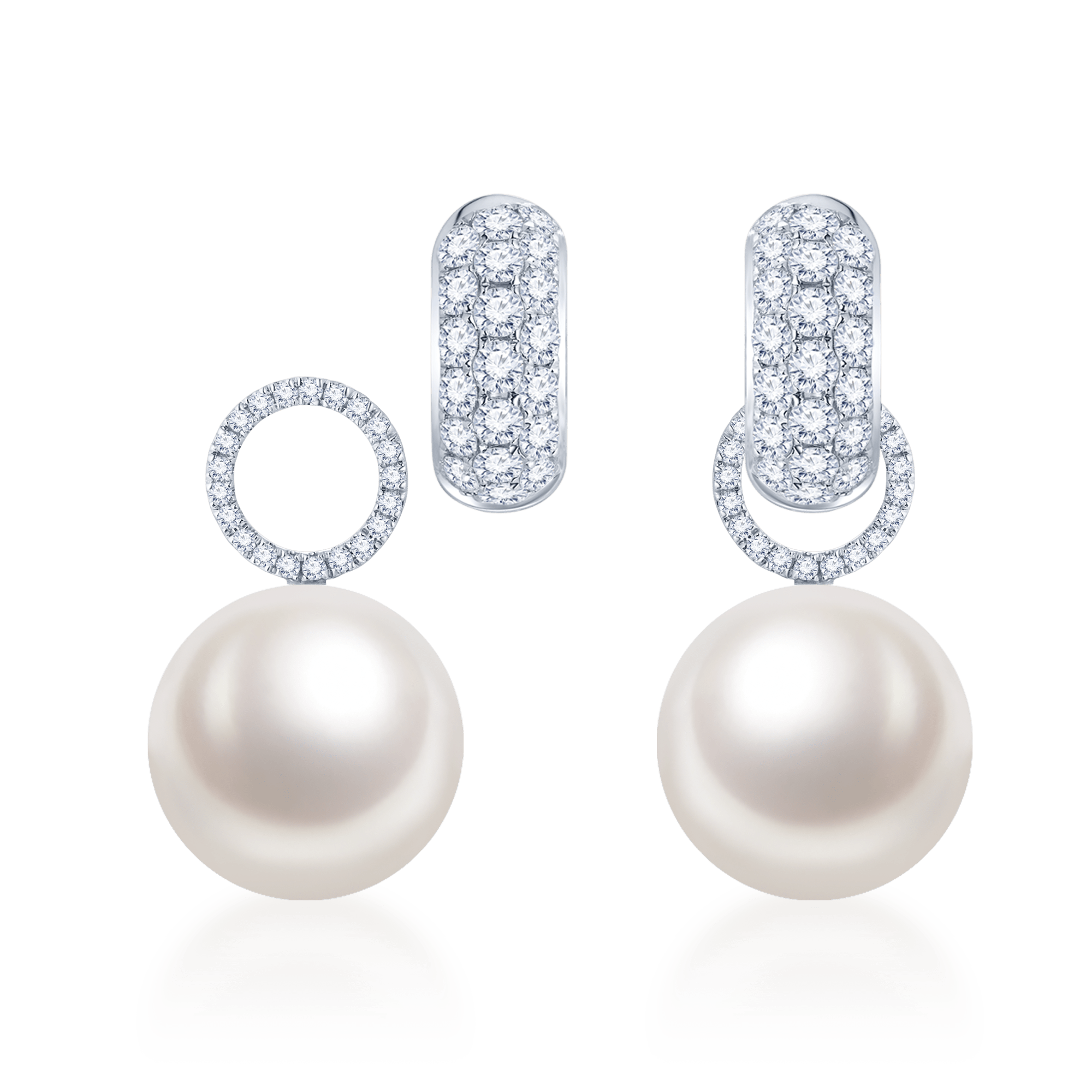 White South Sea Pearl Earrings - K.S. Sze & Sons