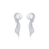 White South Sea Pearl Ribbon Earrings