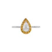 White & Yellow Diamond Ring (GIA Certificate) - K.S. Sze & Sons