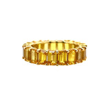 Yellow Sapphire Eternity Ring