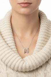 The Big Z Necklace In 18K Gold With Diamonds
