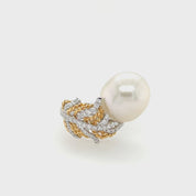 Baroque South Sea Pearl & Diamond Ring