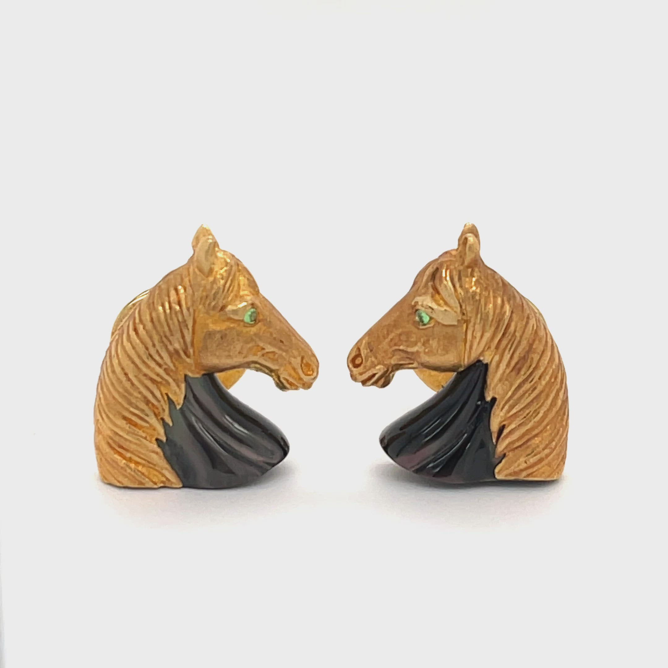 Mother of Pearl Horse Cufflinks