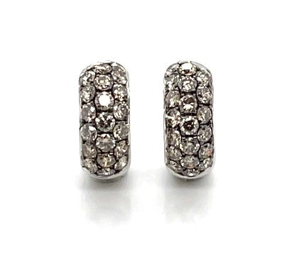 18K Brown Diamond Earrings - K.S. Sze & Sons