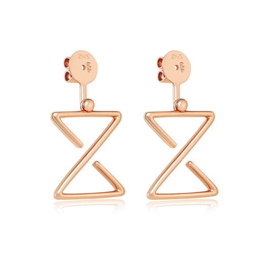 Earring Extensions in 18K Rose Gold - ZNS Jewellery