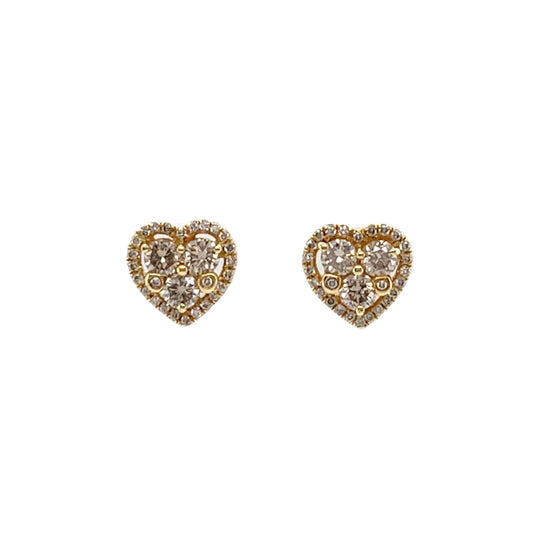 18K Brown Diamond Earrings - K.S. Sze & Sons