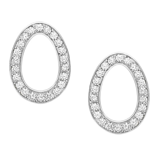 FABERGE 18K Diamond Earrings - K.S. Sze & Sons
