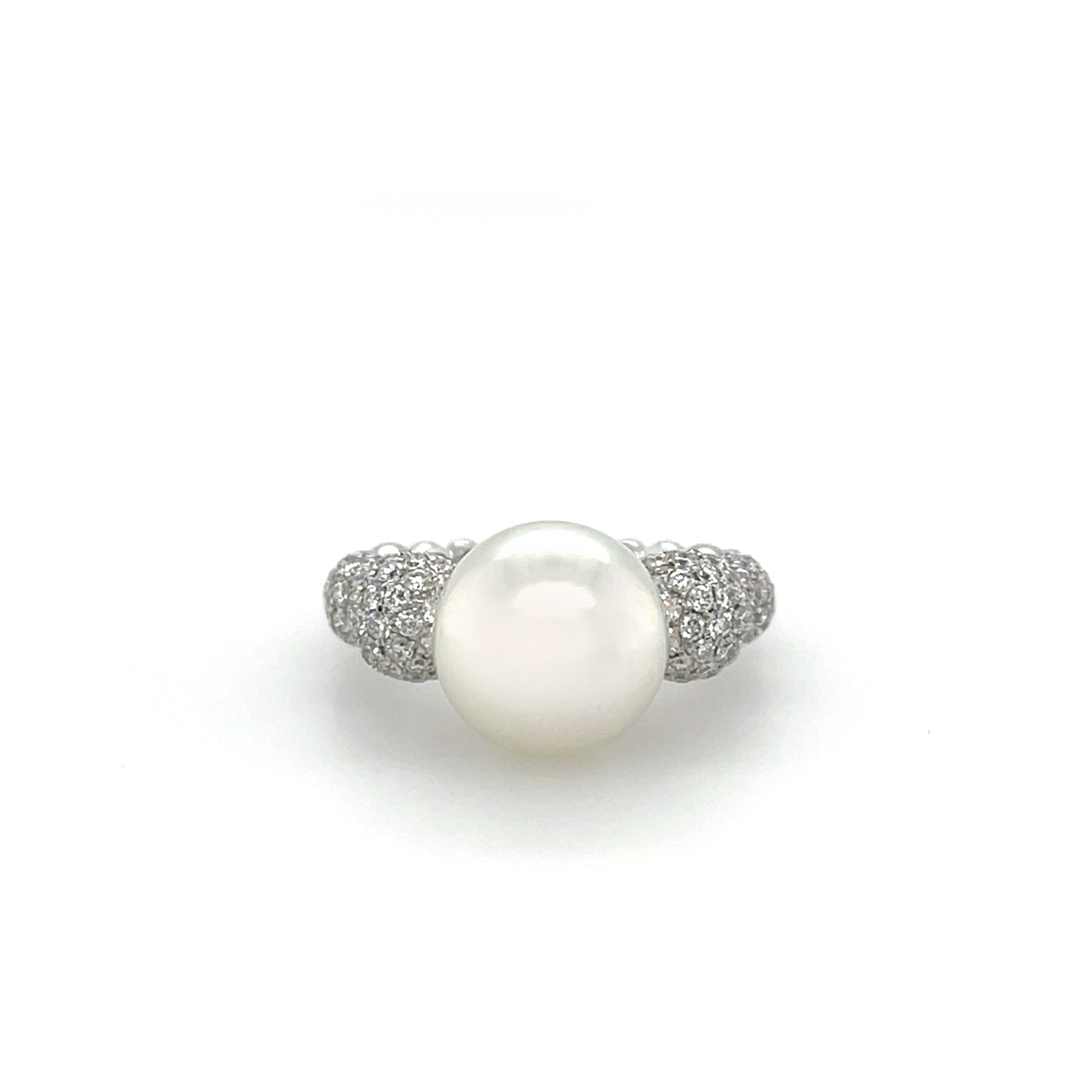 18K South Sea Pearl & Diamond Ring - K.S. Sze & Sons